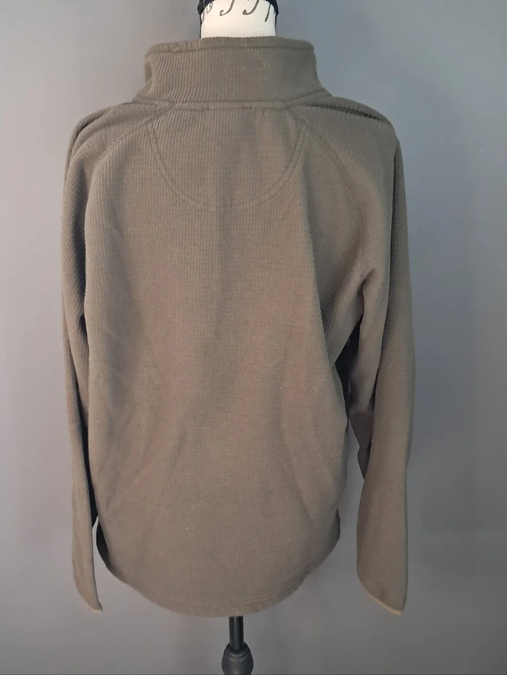 The North Face Quarter Zip Men's Dark Green/Tan Size Medium